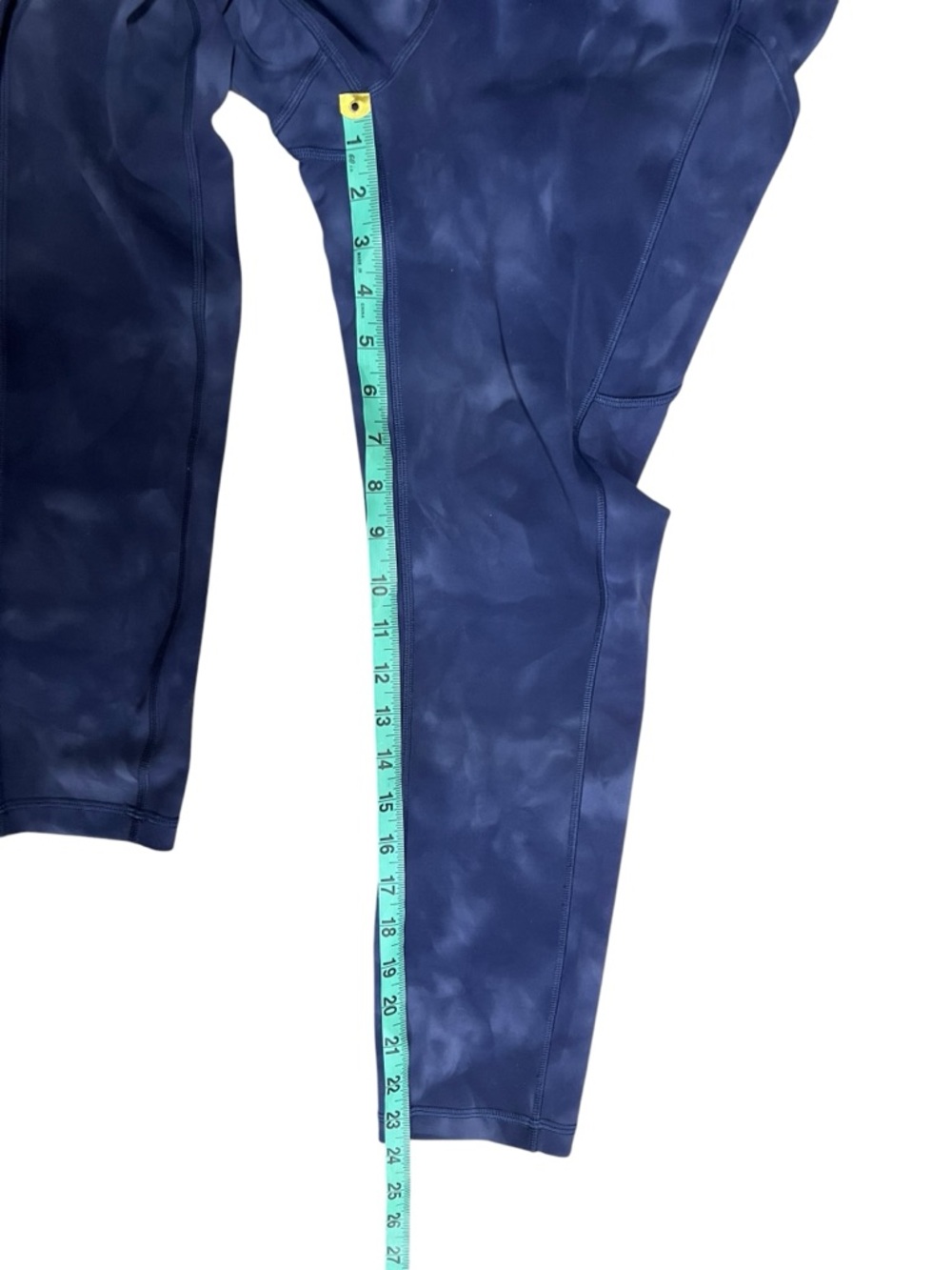 Lululemon Invigorate High Rise Crop 23” Everlux Diamond Dye Naval Blue 8 - Picture 13 of 15